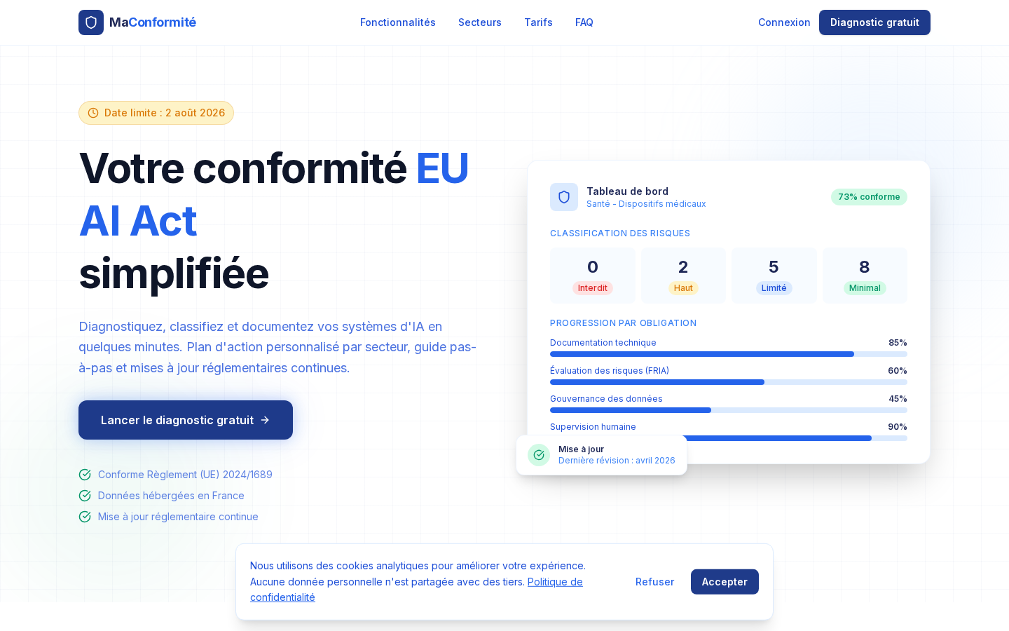 Aperçu https://maconformite.fr