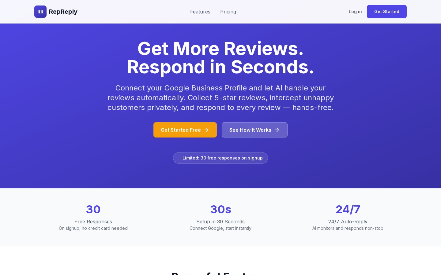 Capture https://repreply.vercel.app